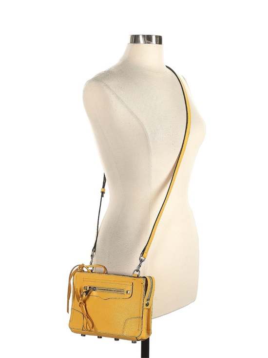 Rebecca Minkoff Handbags - Rebecca Minkoff Mustard Yellow Pebbled Leather Crossbody